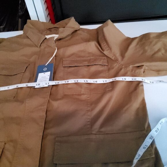 Universal Thread Womens Cargo Jacket Size L Cotton Khaki With Tags - Picture 3 of 13